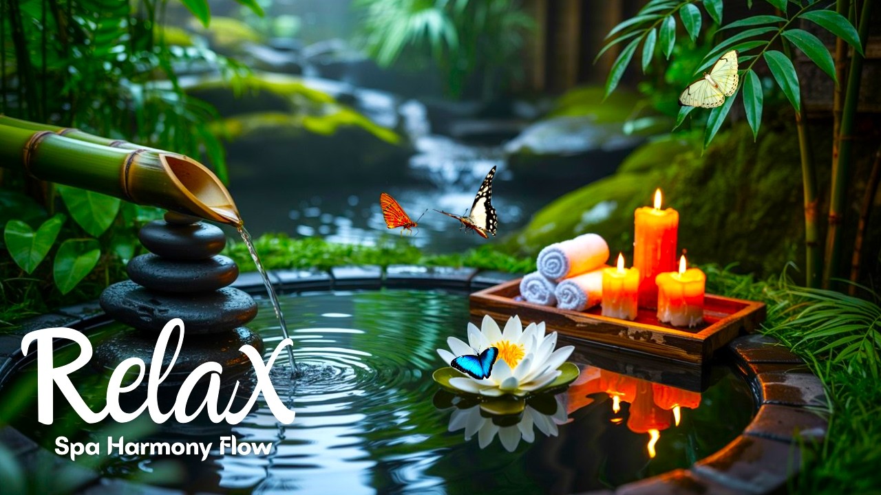 Zen Spa Music 🌺 | Takumi Retreat – Japanese Piano & Soothing Water for Luxury Spa Ambience