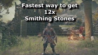 Elden Ring - Fastest way to get 12x Smithing Stones [1] early in the game