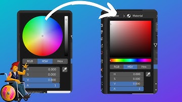 How to change the color picker in Blender