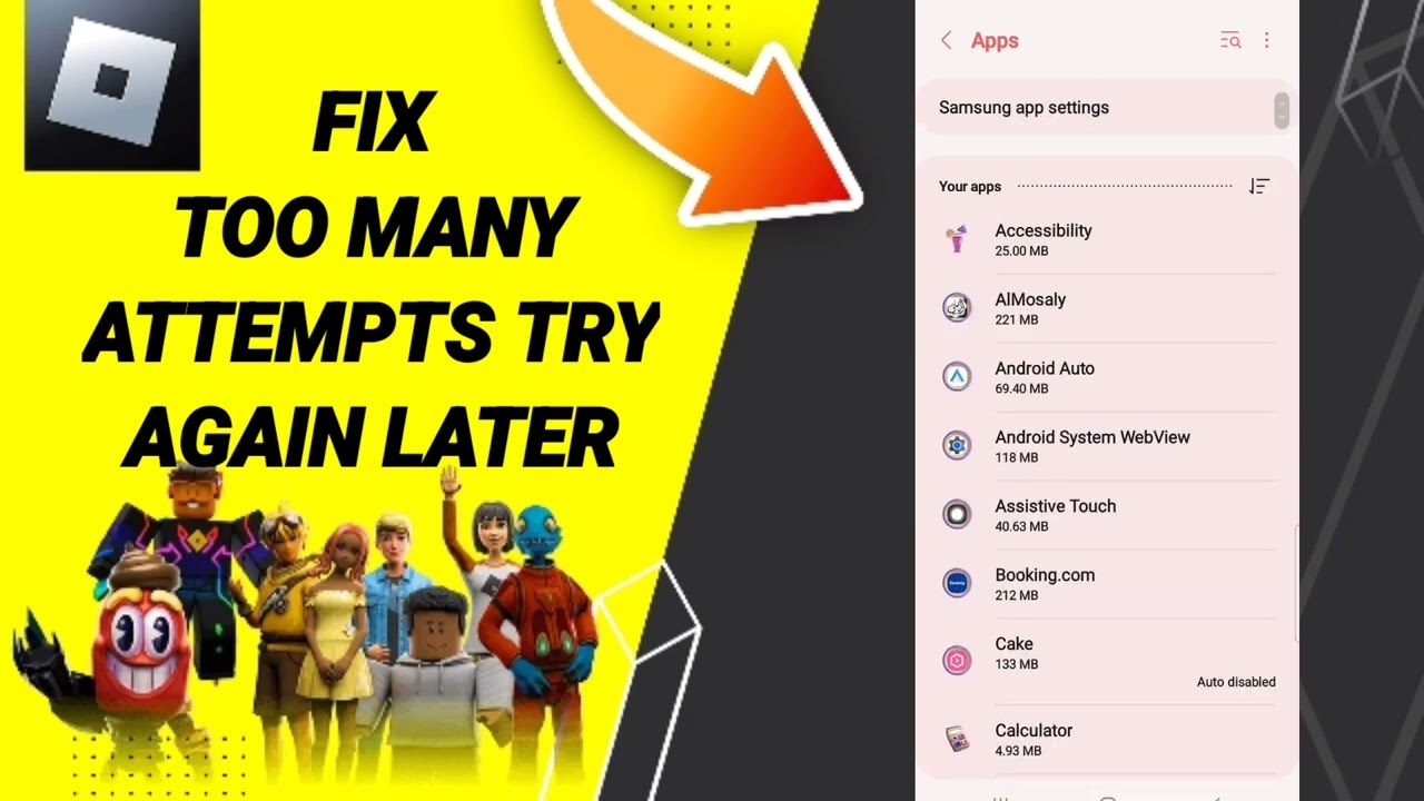 How To Fix Too Many Attempts Try Again Later On Roblox App YouTube 