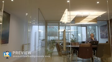 Office Boardroom Zoom Virtual Background Preview