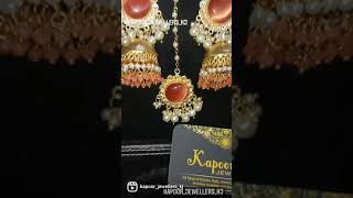 jhumki tikka Kapoor jewellers kj ludhaiana punjab