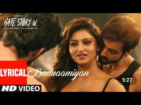 Badnaamiyan Full Video Song 💞 Hate Story IV 💞 Urvashi Rautela , Karan  Wahi 💞 Armaan Malik - YouTube