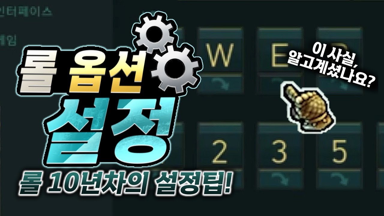 당신이 모르던 롤 설정법 꿀팁! 프로들의 설정법?