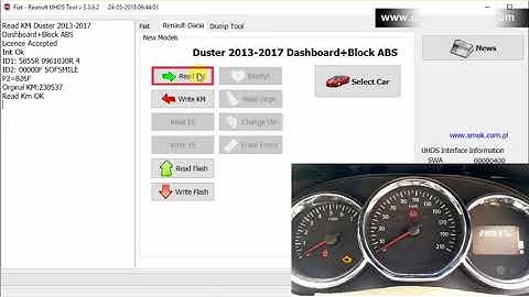 SMOK  UHDS Renault Lodgy / Duster  ODOmeter programming