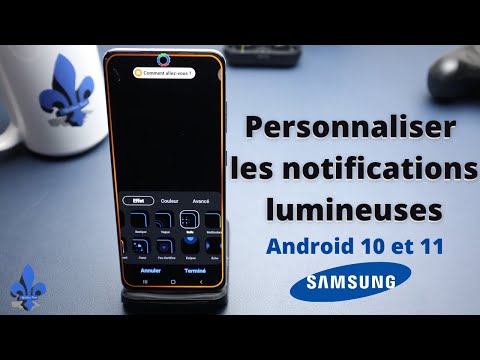 Activer et personnaliser les notifications led sur SAMSUNG et ANDROID