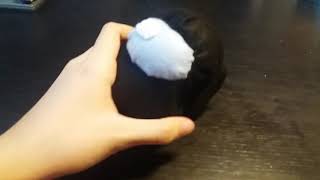 homemade among us black plushie
