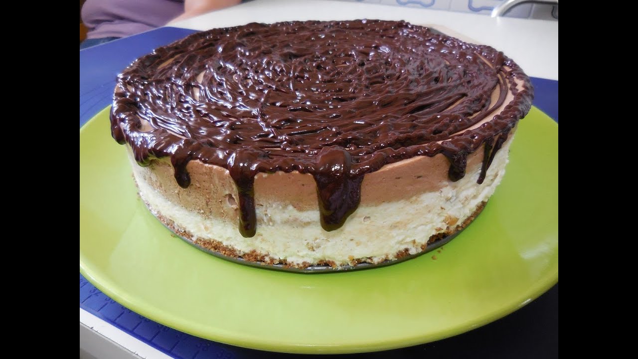 Cheesecake al cioccolato e burro di arachidi