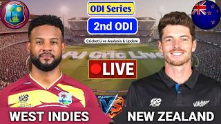 West Indies Vs New Zealand 2nd ODI Match | Live Score Analysis & Discussion | WI vs NZ Cricket screenshot 5
