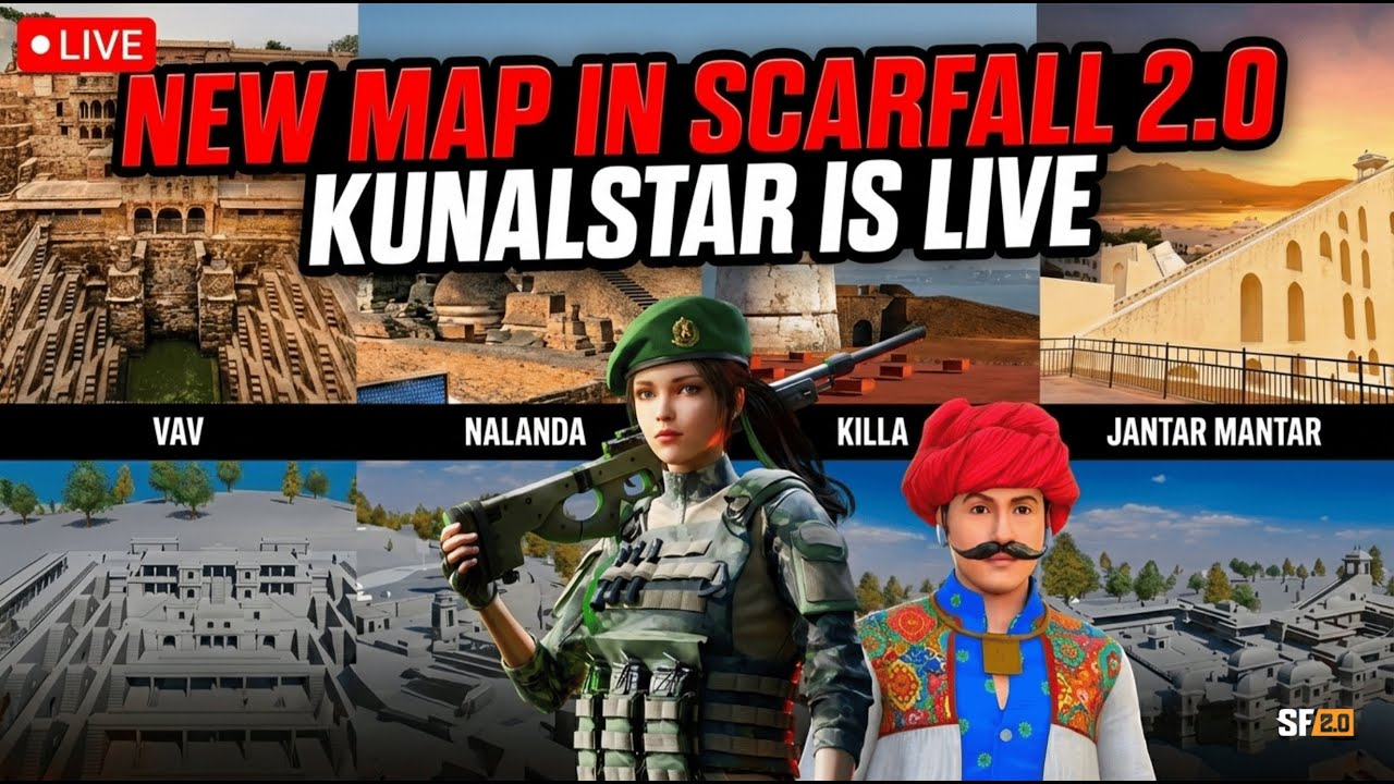 🔴 LIVE | Kunal Star 🇮🇳 Happy Republic Day 26-26 | NEW MAP REVEAL! ScarFall 2.0 Update 🚨 