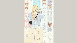 How to spend holiday with playing game (Shining Star Idol Dress up Game) #games #dressup #aesthetic screenshot 1