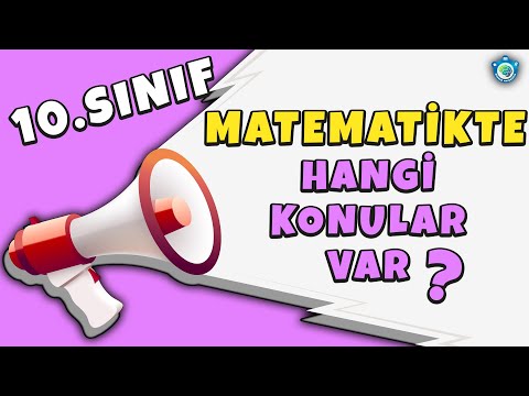 10.Sınıf Matematikte Hangi Konular Var? #Matematik