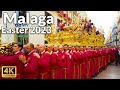 Easter parade 2023 in malaga spain  best view of easter processions 4k ultra 60fps