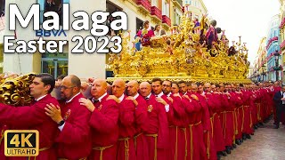 Easter Parade 2023 in Malaga, Spain - Best View of Easter Processions (4K Ultra HD, 60fps)