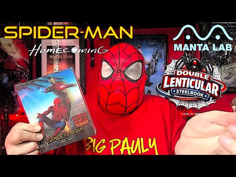 Spider-Man Homecoming MANTA LAB Double Lenticular Steelbook Unboxing 