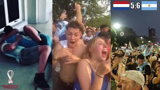 Completely Crazy Argentina Fan Reactions To Win Against Netherlands In The World Cup