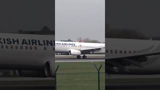 ✈️🔥Bu Gücü Hi̇ssetti̇n Mi̇?💣Bu İni̇ş Çok Sert💥Pi̇ste Temas Thy İni̇ş I😳⚡