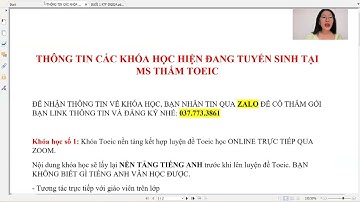 CẬP NHẬT ĐỀ TOEIC THÁNG 9 2024 (VIDEO 1) || MS THẮM TOEIC