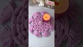 DIY cute table mat #shorts #viralshorts #woolencraft #yarnart #handmade #craftideas