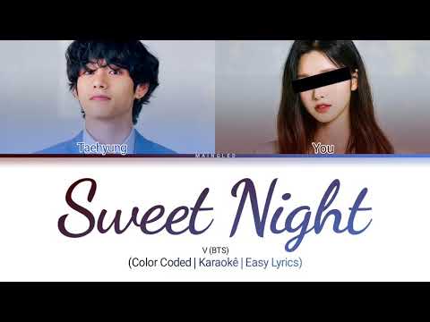V (BTS) - Sweet Night | Karaokê duet with V