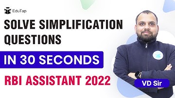 Simplification Tips and Tricks | Percentage Concept | Quant Preparation | RBI Assistant Exam
