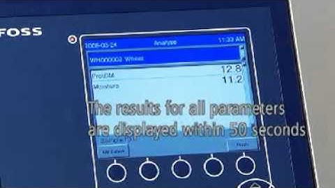 See how the Infratec™ 1241 Grain Analyser works