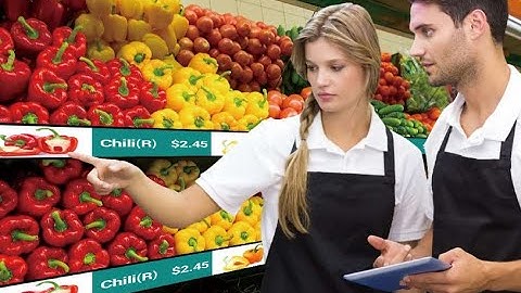 LCD shelf edge display