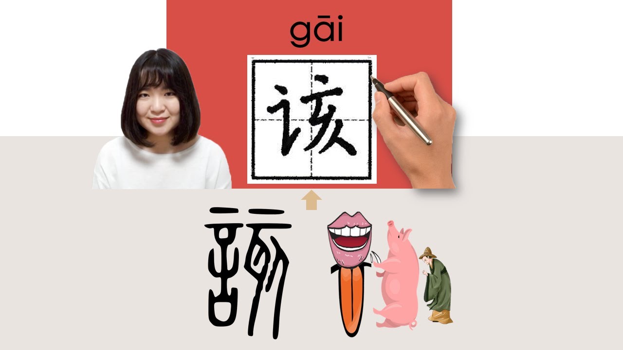NEW HSK2/HSK 3/该/該/gai_(should; ought to)How to Pronounce & Write ...