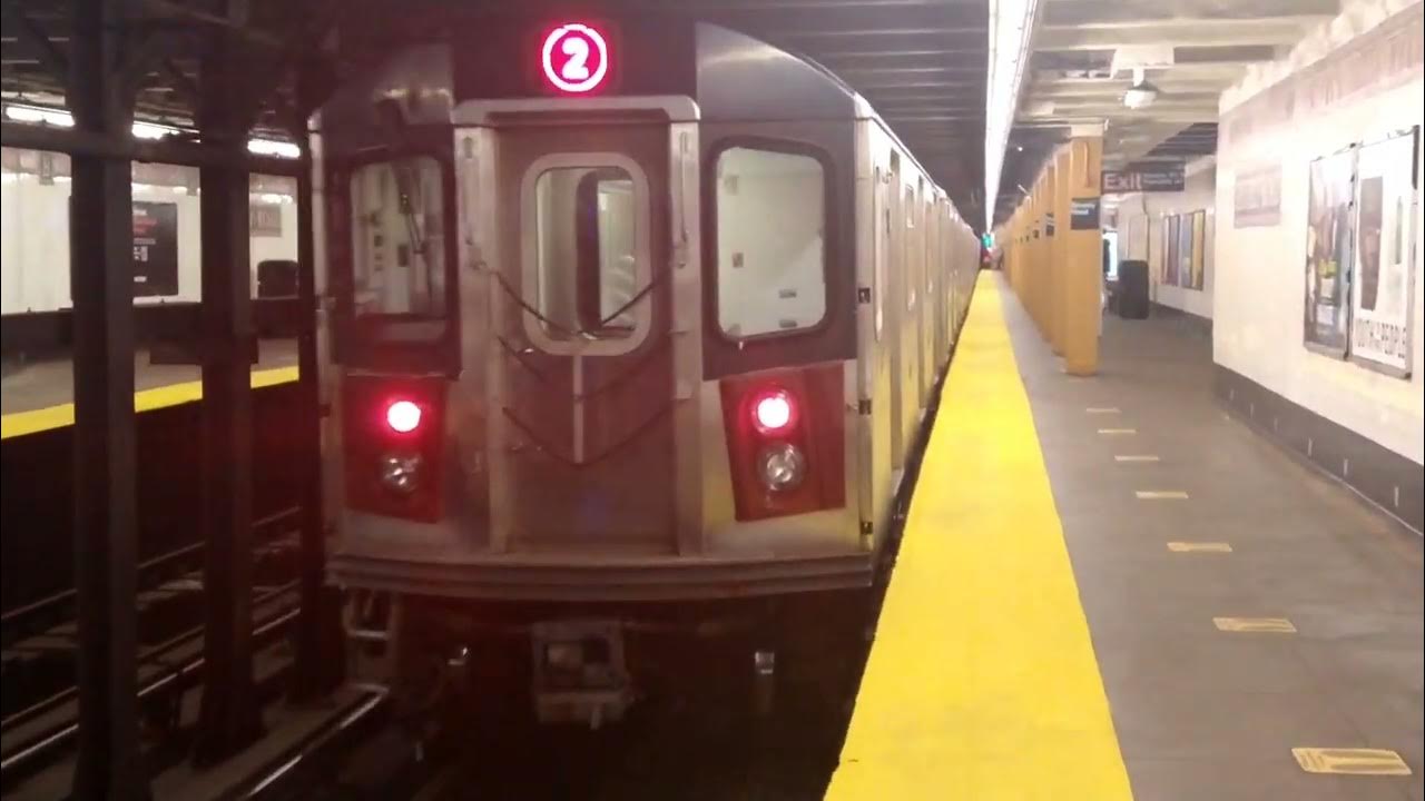 IRT Nostrand Ave Line(2) (5) Train Action At Beverly Road (R142's