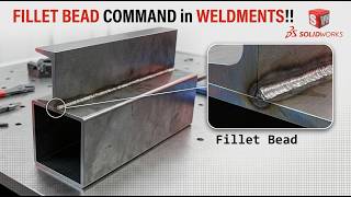 How to use Fillet Bead Command in SolidWorks Weldments ! | Step by Step Tutorial.