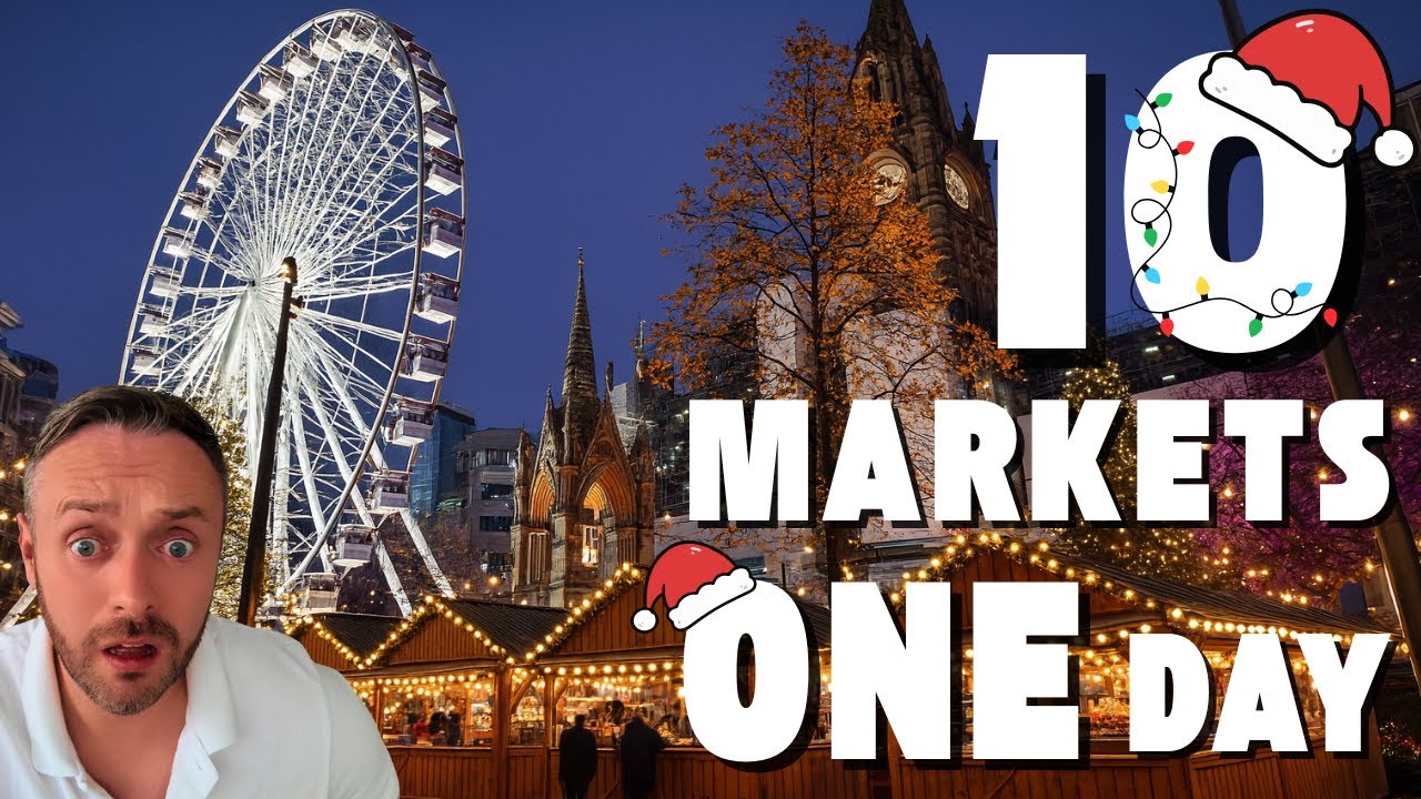 Посещение ВСЕХ 10 рождественских ярмарок Манчестера за один день!