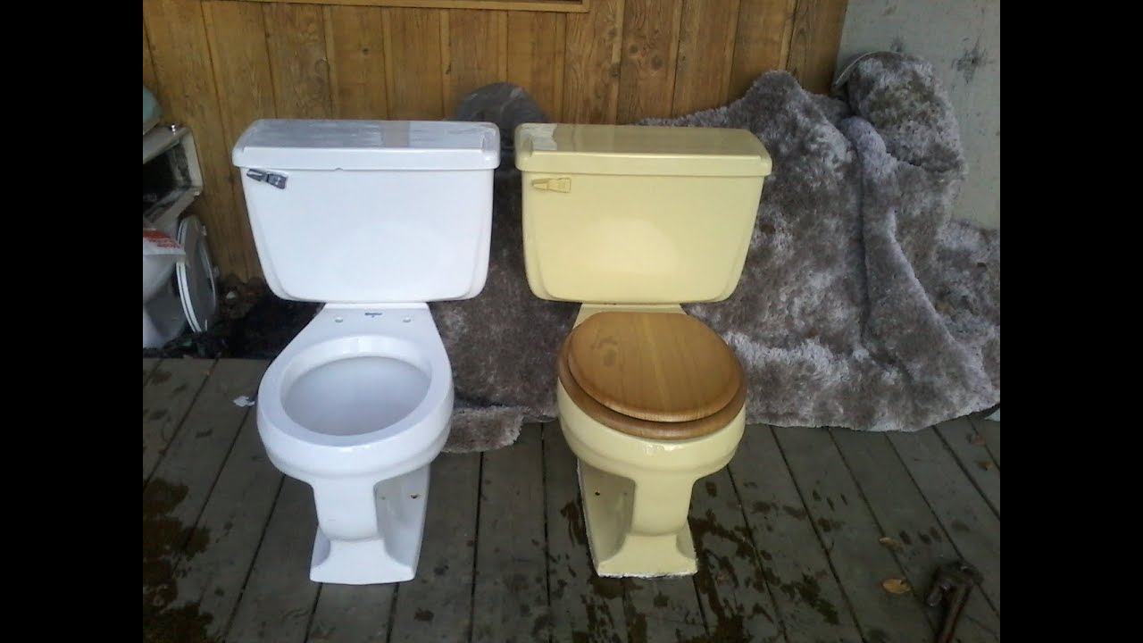 Harvest Gold 1976 American Standard Canadian Compton Toilet!!! YouTube