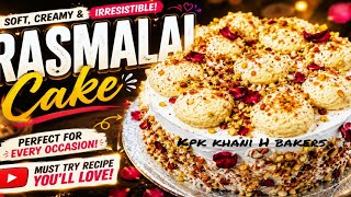 Soft & Creamy Rasmalai Cake Recipe | Easy Homemade Cake 😋 | KPK Khani H Bakers screenshot 1