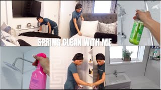 SPRING CLEAN WITH ME | Master Bedroom &amp; Bathroom deep cleaning | Cleaning Motivation