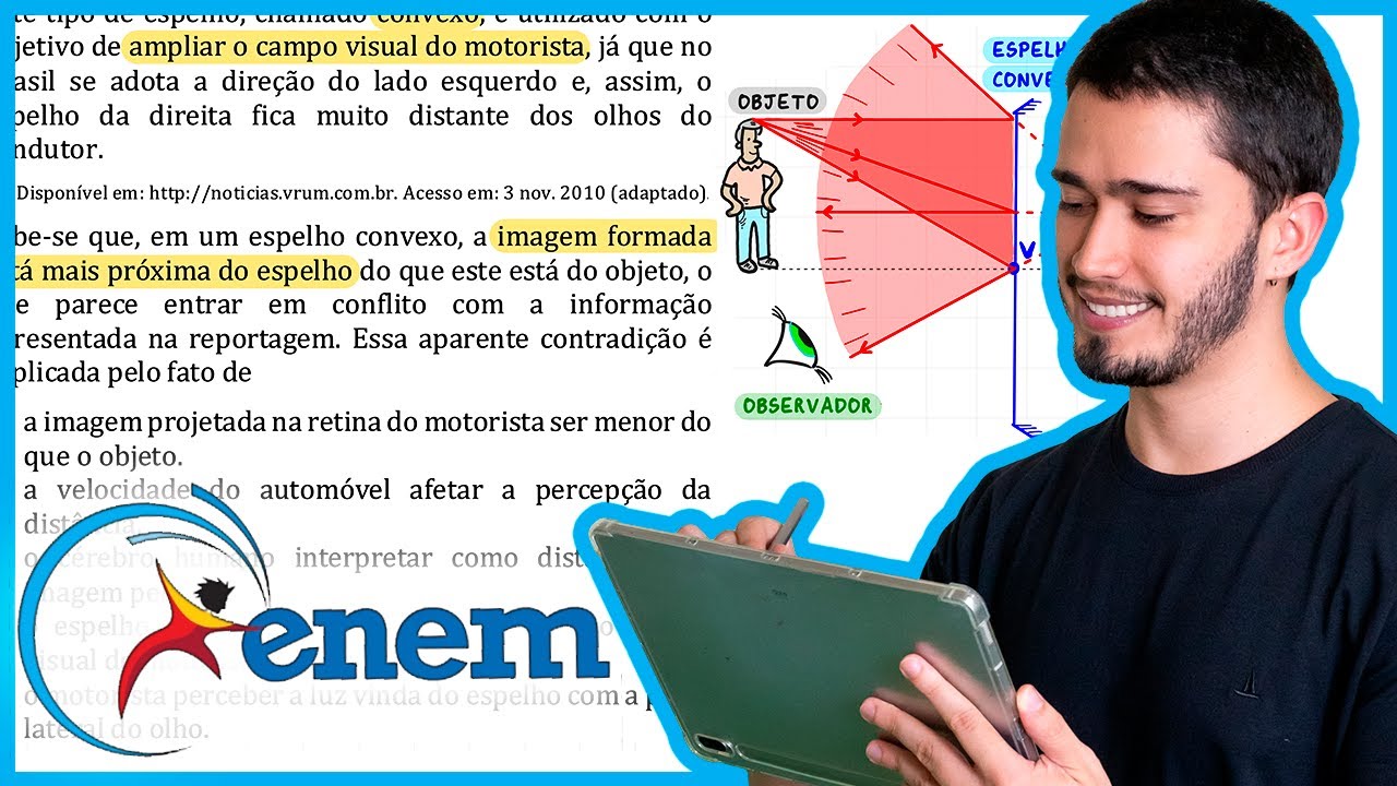 ENEM 2010 PPL - Os espelhos retrovisores, que deveriam auxiliar os motoristas na hora de estacionar