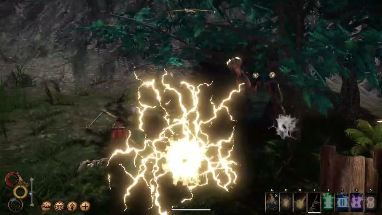 Outward - Magic gameplay in action