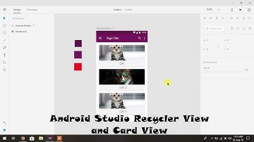 Android Studio Recycle View and Card View