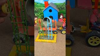 🚜 Amazing Mini Tractor Pillar Making Machine | Real Working DIY Construction 😝