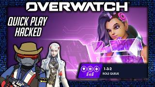 OVERWATCH (PC) - Checking Out Quick Play Hacked! (6v6 1-3-2)