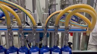 6 heads automatic piston pump filling machine