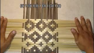 cara menganyam bambu mudah dengan rumus