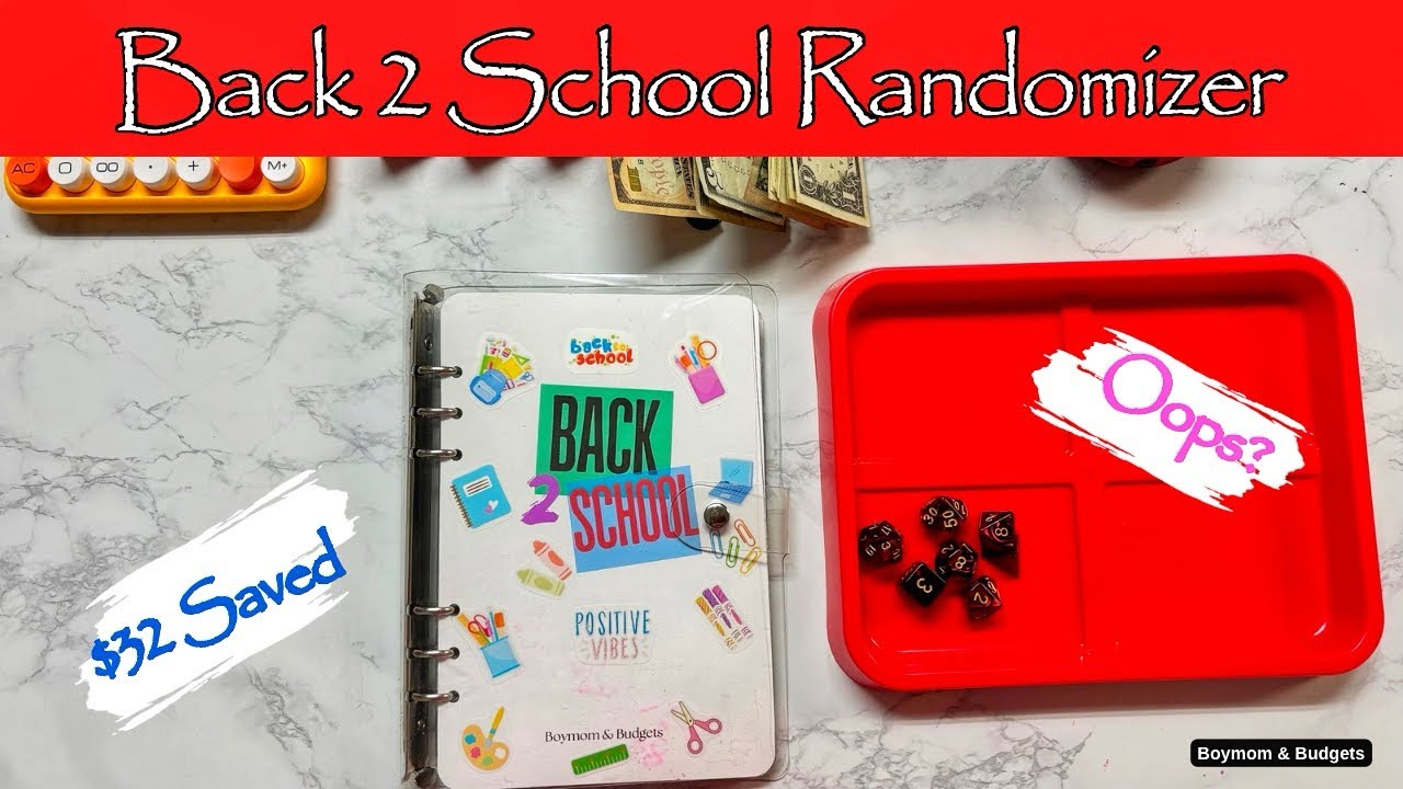Back 2 School Randomizer | Bonus Video | $32 Saved | Single Family Income