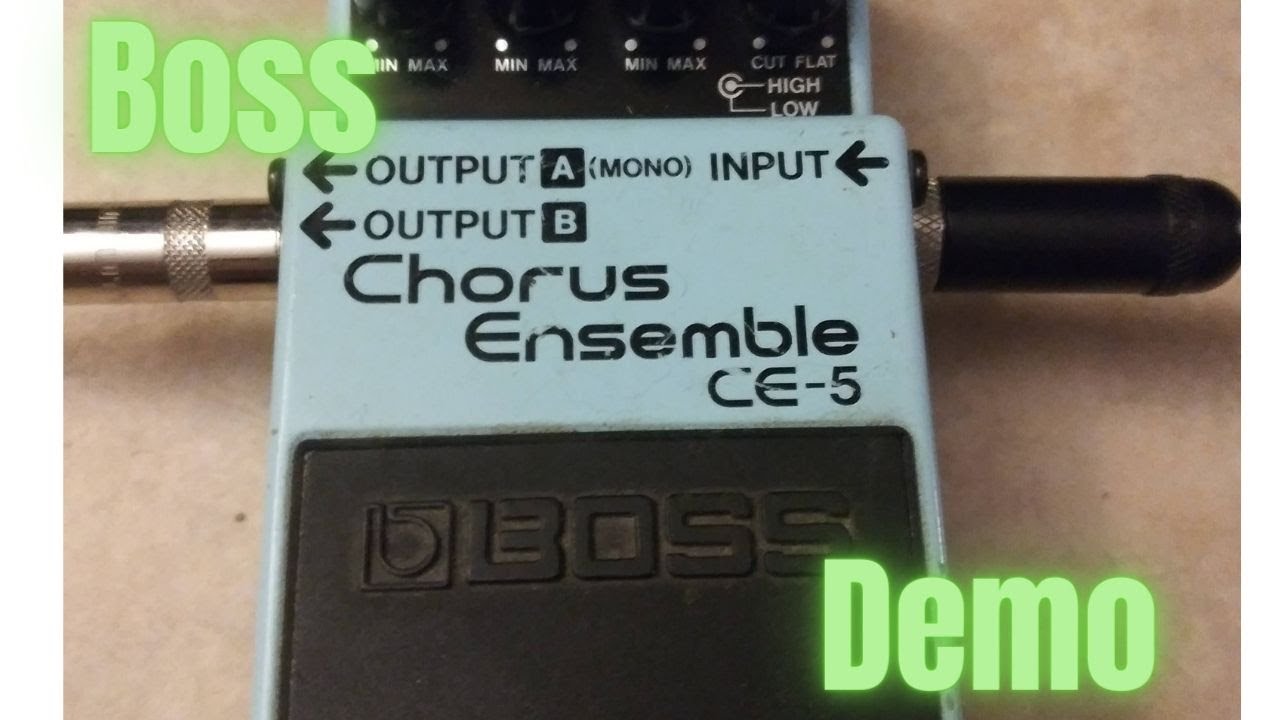 Boss CE 5 Chorus Pedal Quick Start Demo - YouTube