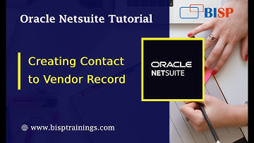 How to Create New Contact in Vendor Record in NetSuite | NetSuite Vendor | NetSuite Training