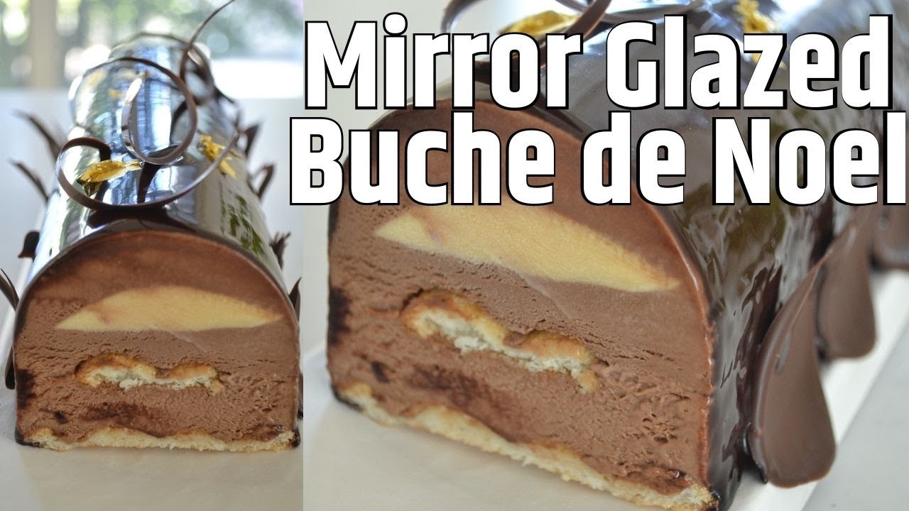 How to make Mirror Glazed Buche de Noel