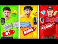 Brothers Play Fortnite With Cheap VS Expensive Keyboard & Mouse Combos! ($1 vs $1,000)