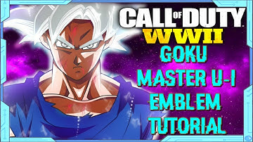 cod ww2 Master Ultra Instinct Goku Emblem Tutorial Dubstep
