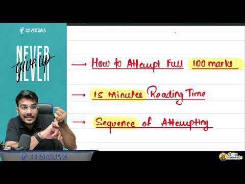 Attempt Full 100 Marks in 3 Hours | Sequence of Solving | 15 Mins Reading Time | CA Aakash Kandoi