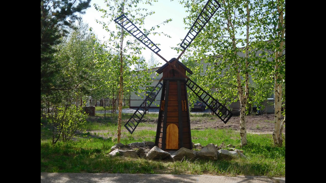 Ветряная мельница своими руками для дачи и сада