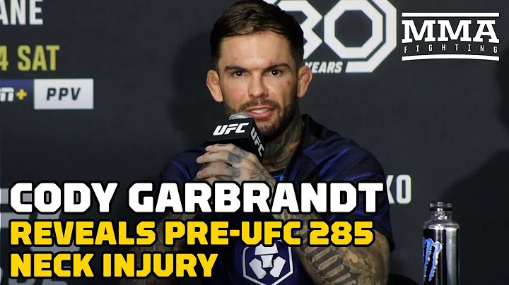 Cody Garbrandt Reveals Neck Injury Suffered Mornin...